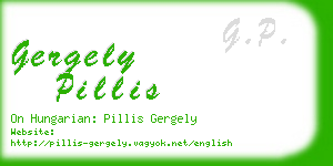 gergely pillis business card